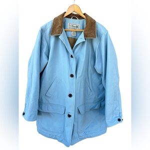 L.L. Bean Vintage Ladies insulated Blue  Barn Coat Sz 1X